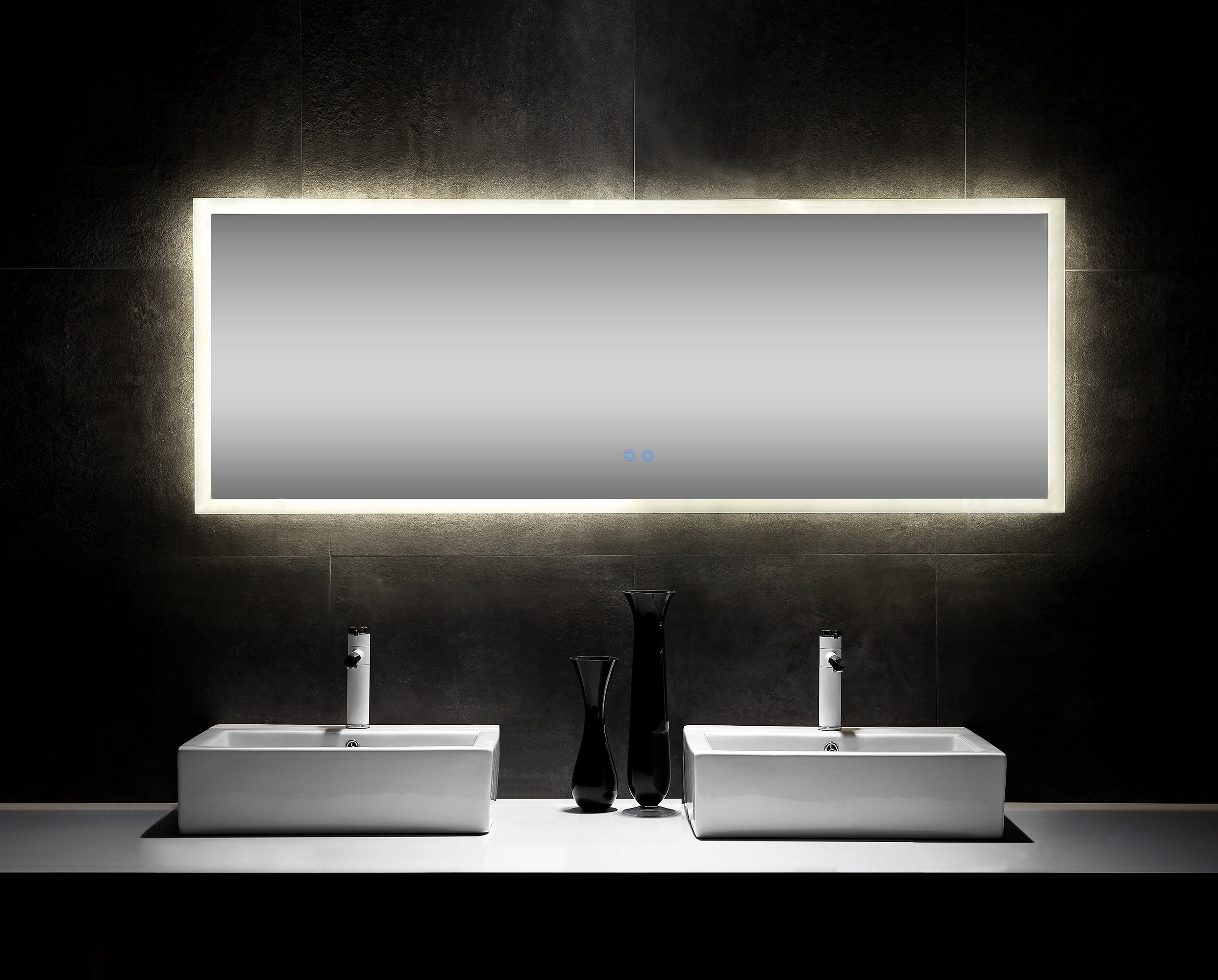 LED Spiegel 180x65 cm mit Heizung - Nie wieder beschlagene Spiegel