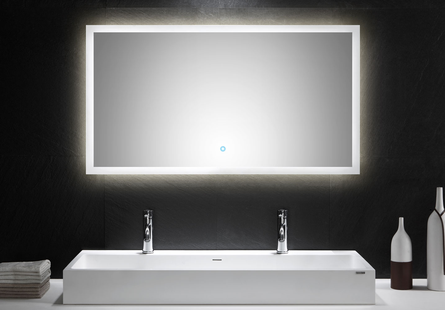 LED Spiegel 120x65 cm mit Touch Bedienung