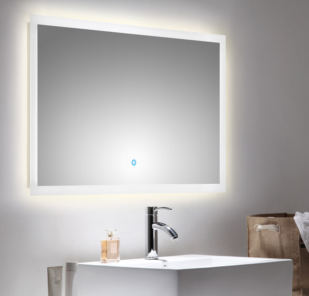 LED Spiegel 100x60 cm mit Touch Bedienung