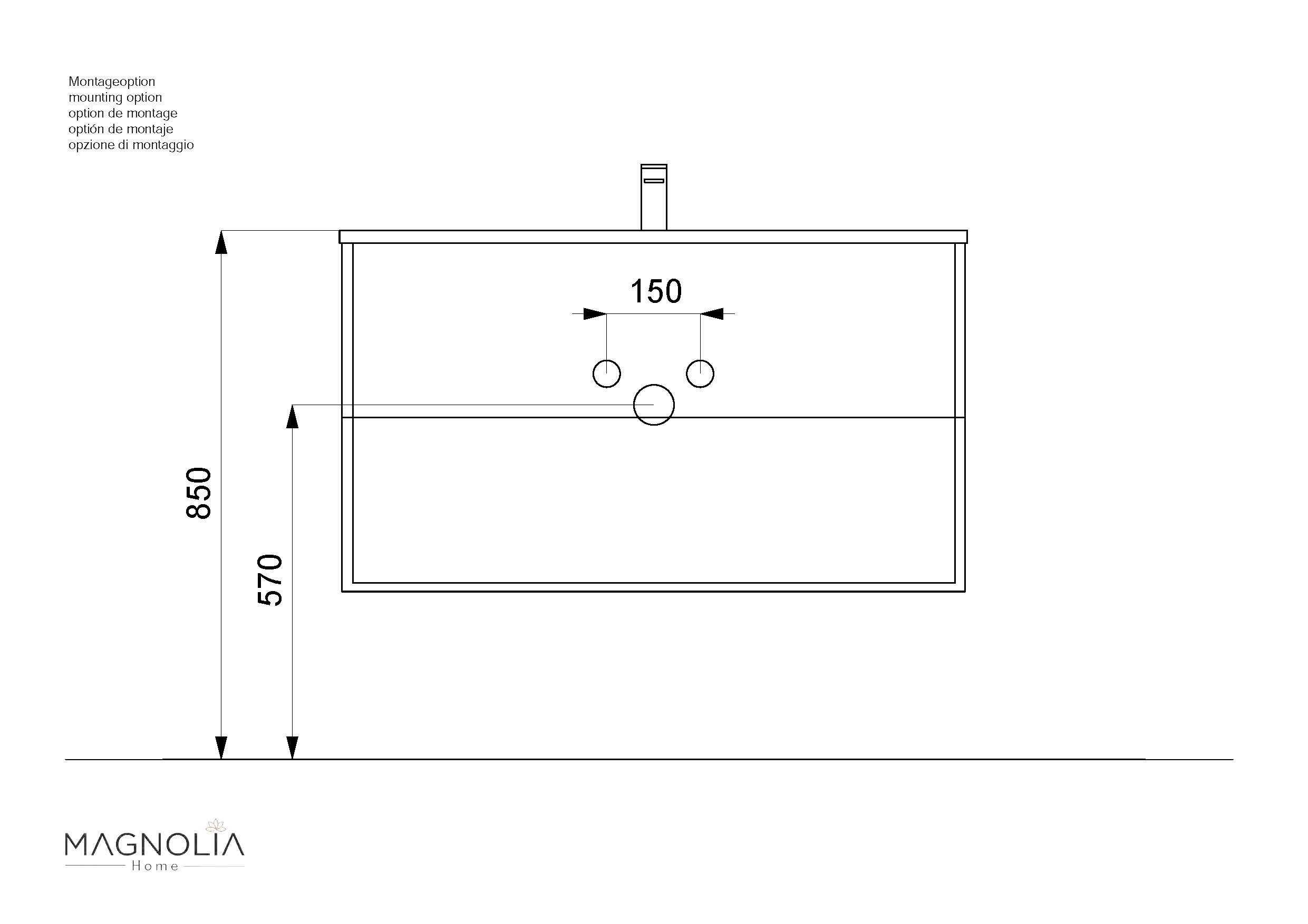 Badmöbel-Set Firenze 100 2 tlg. inkl. Spiegelschrank SoftClose beton