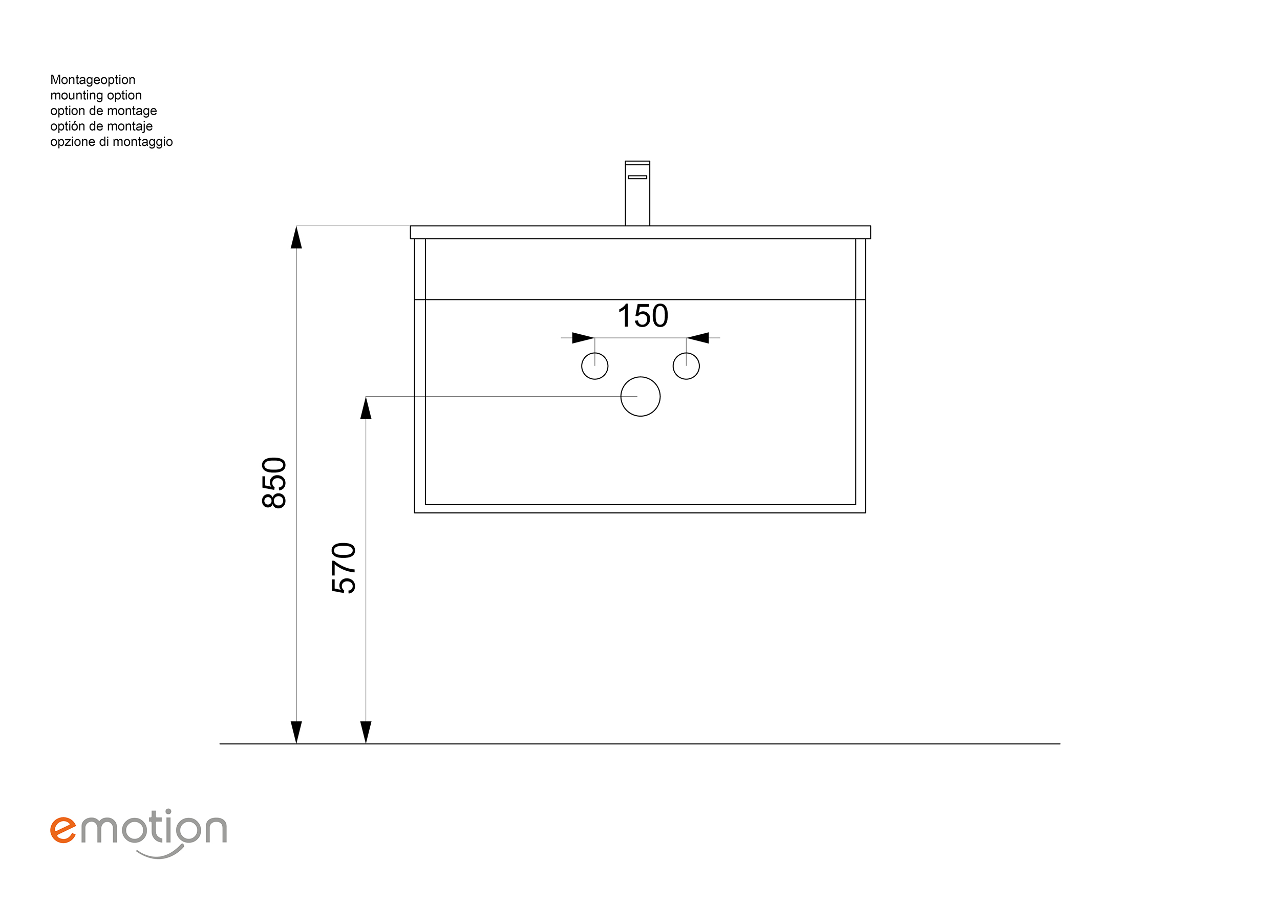 Badmöbel-Set SANTINI 75 (3-teilig) SoftClose weiß hochglanz