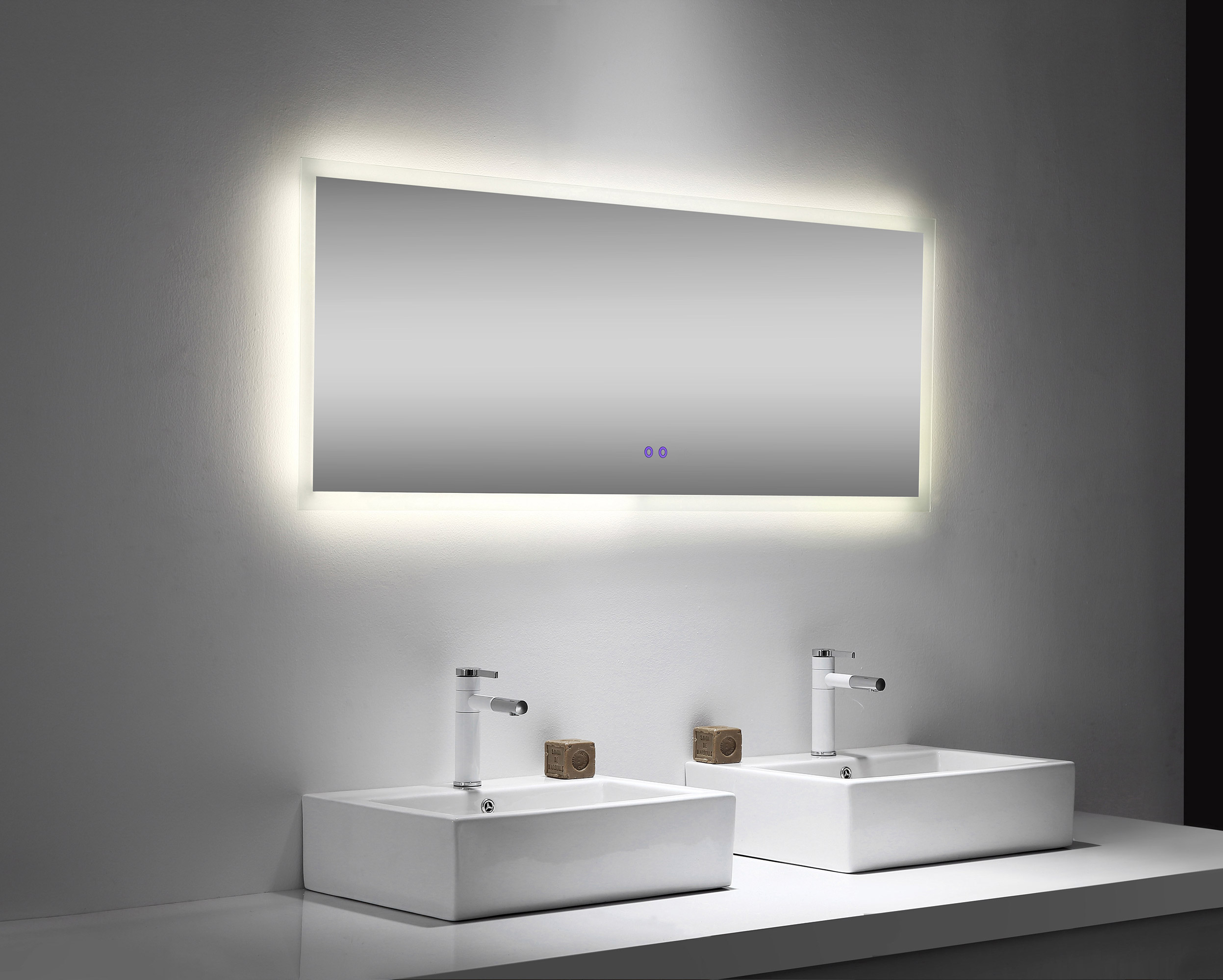 LED Spiegel 150x60 cm mit Heizung - Nie wieder beschlagene Spiegel