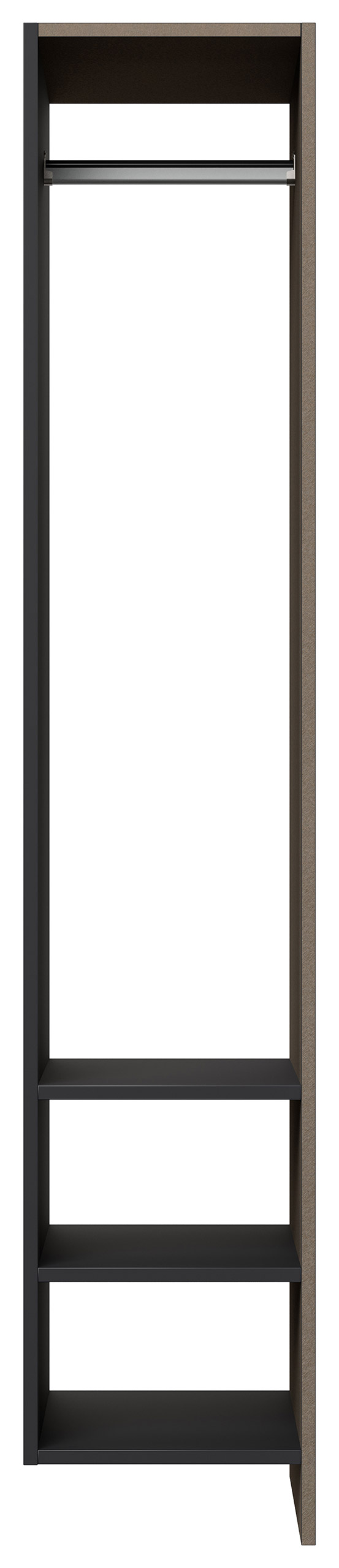 Garderobe Blu-S 3 tlg Konsole Push-to-open Spiegel Paneel 6 Paar Sand