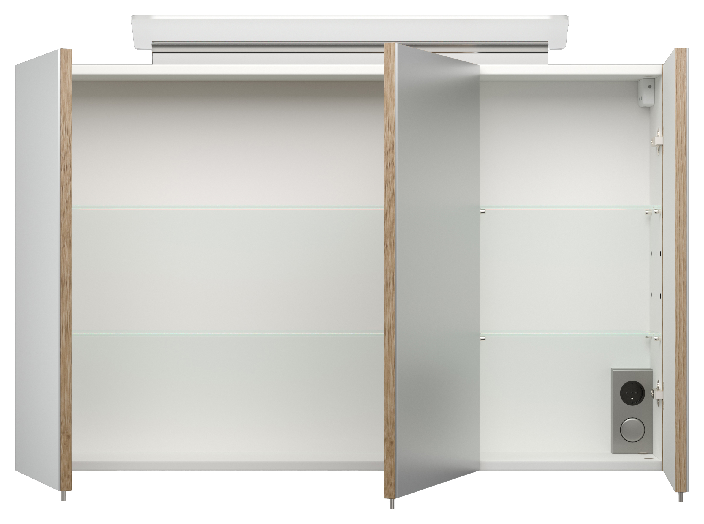 Badmöbel-Set Venezia 100 cm (5-teilig) SoftClose weiß hochglanz