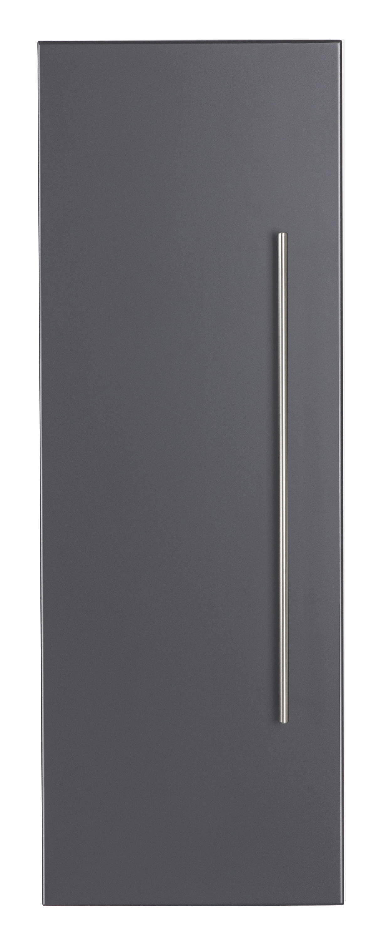Hochschrank SANTINI 100cm weiss matt mit Tür schwarz seidenglanz