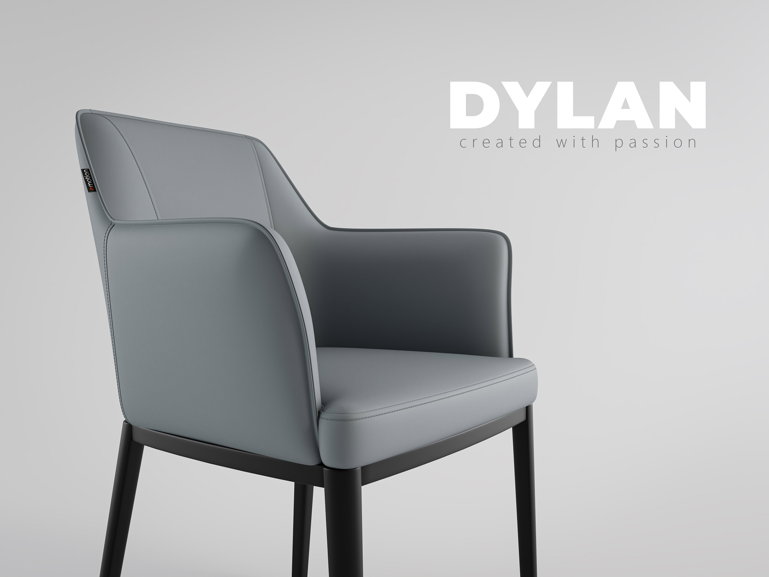 2er Set Esszimmerstuhl Design Küchenstuhl Dylan Kunstleder orange Metallbeine