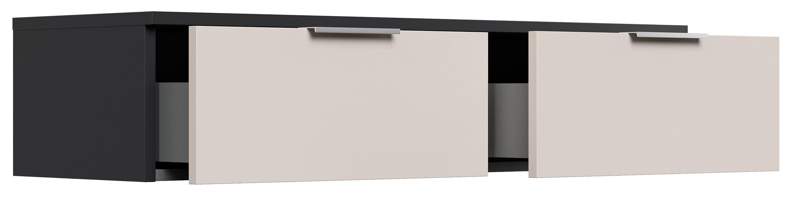 Design Hängekonsole Sideboard Urban Slimline 2 Softeinzüge Sand