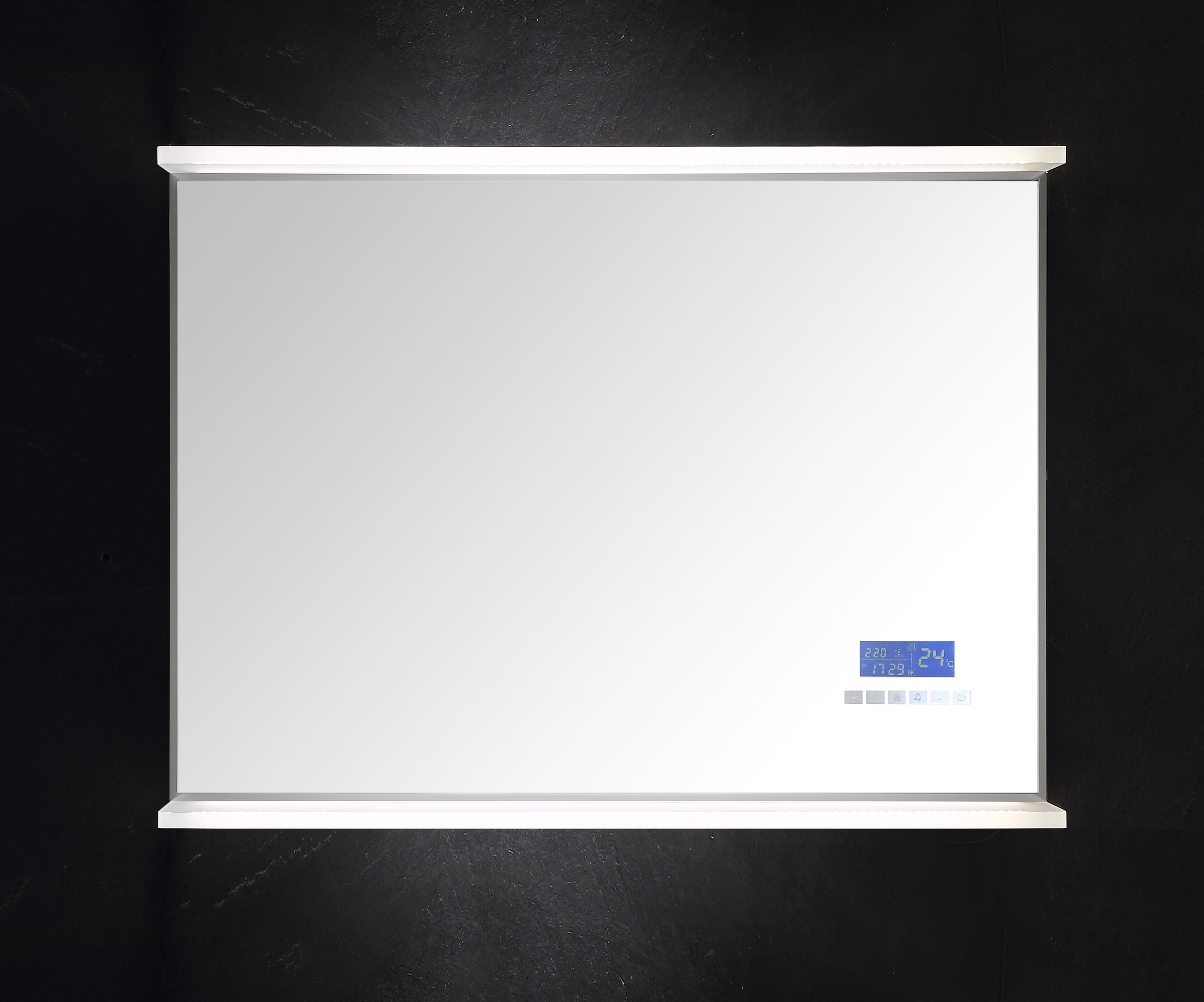 Smart Home LED Spiegel 80x60 cm mit Touch Bedienung