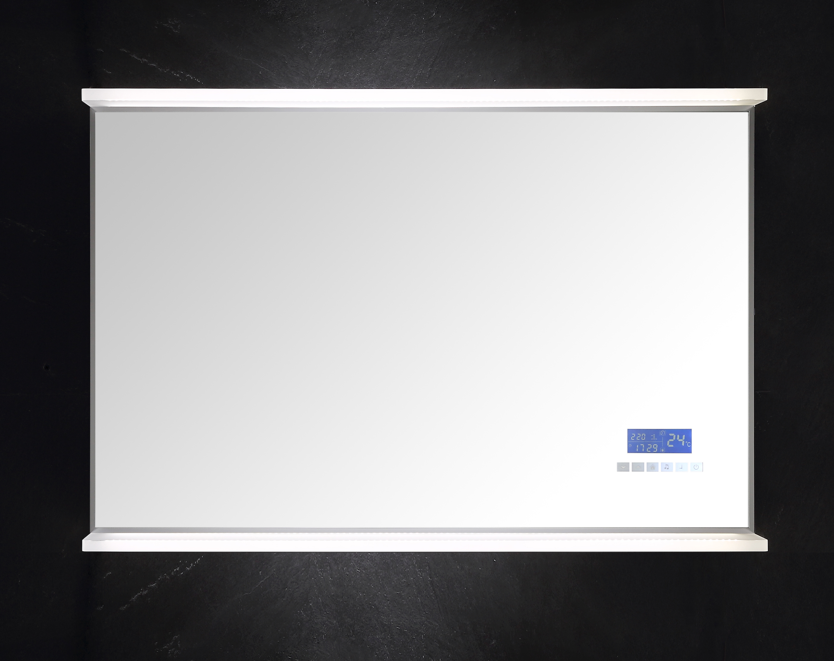 Smart Home LED Spiegel 90x60 cm mit Touch Bedienung