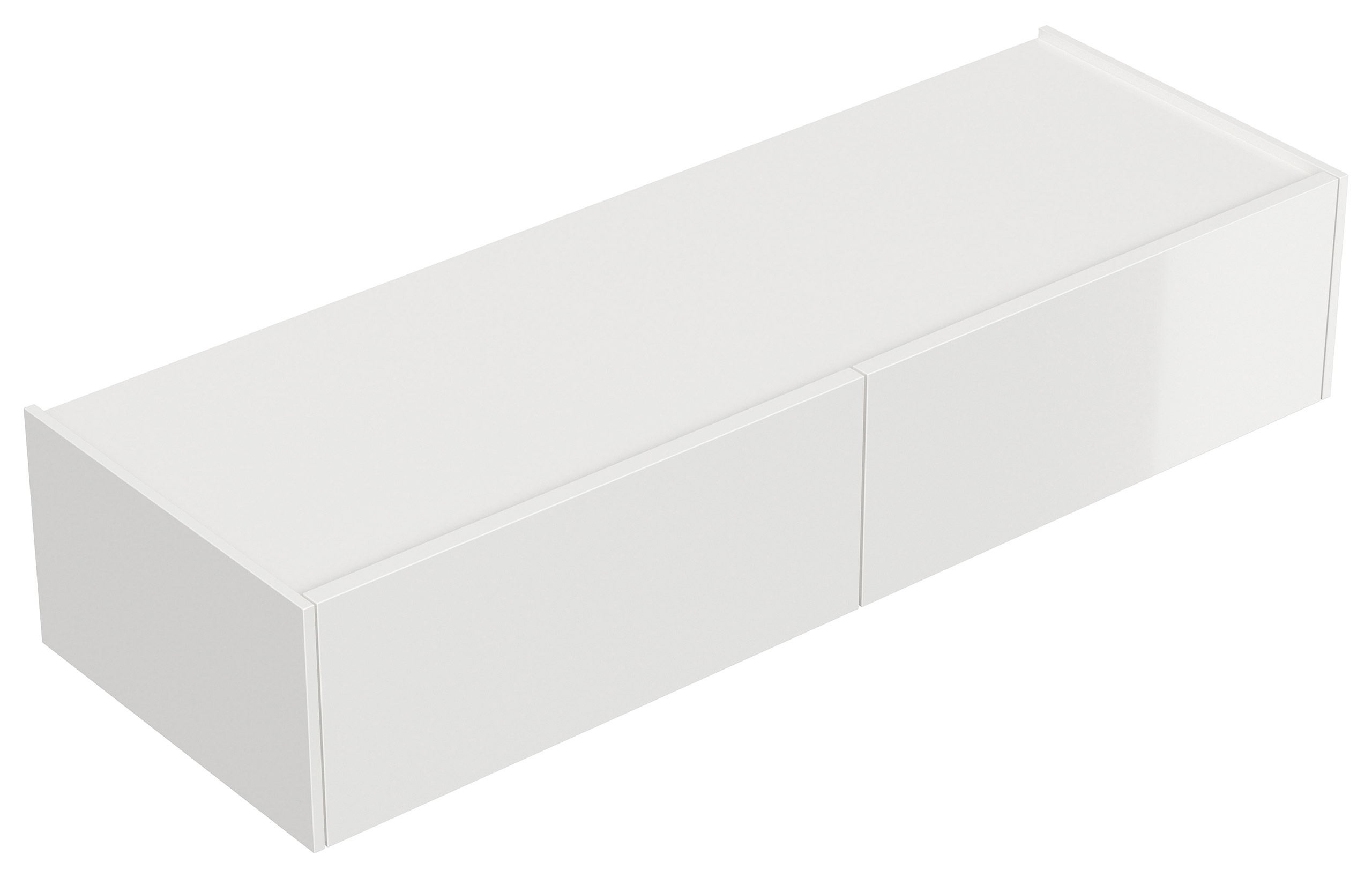 Hängekonsole Sideboard Urban Slimline 2 Push-to-open Einzüge lackiert Weiß Hgl